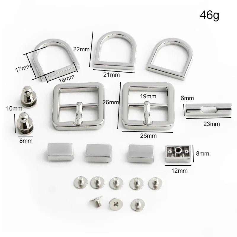 Fashion Metal Bag Locks Clasp Bag Lcok Set For Handbags Purse Tote Closures Snap Clasps DIY Craft Hardware Case Bag Accessories