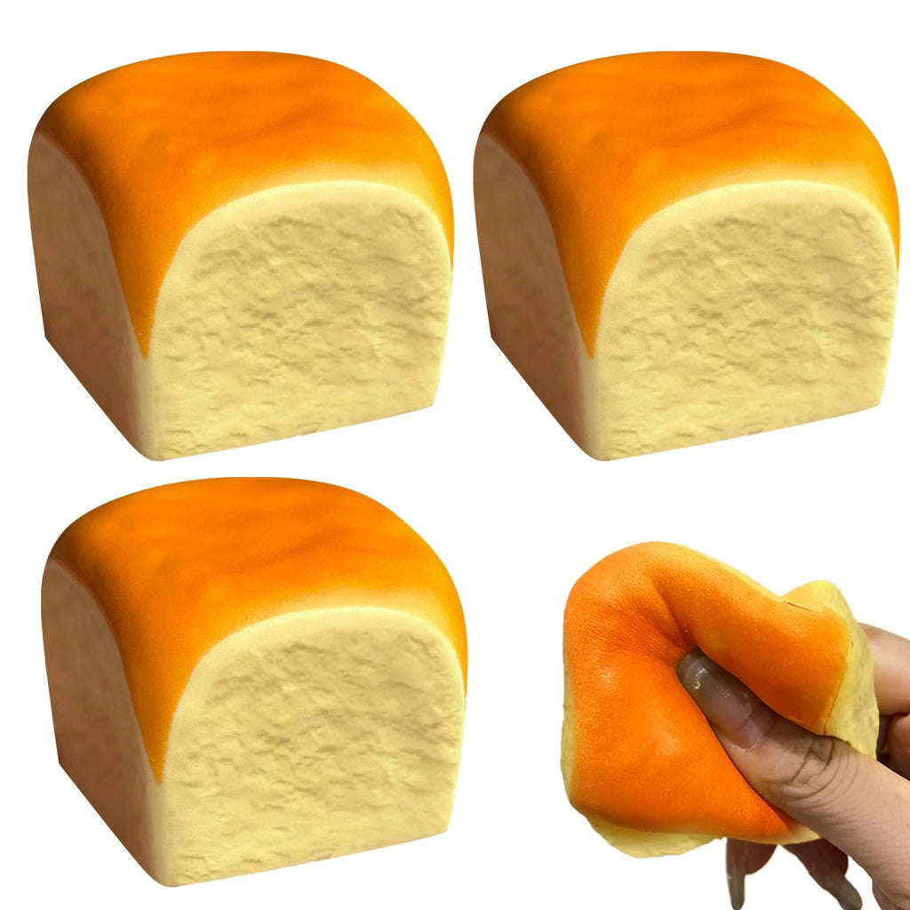 1/2Pcs Taba Squeeze Cheese Cube Bread Squishy Soft Slow Rise Stress Relief Fidget for Kids Party Favors Adults Office Gifts