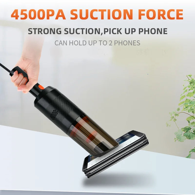 Car Vacuum Cleaner Portable Wired Handheld 120W Auto Vacuum Cleaner 12V Mini Car Vaccum Cleaners For Car Interior Cleaning