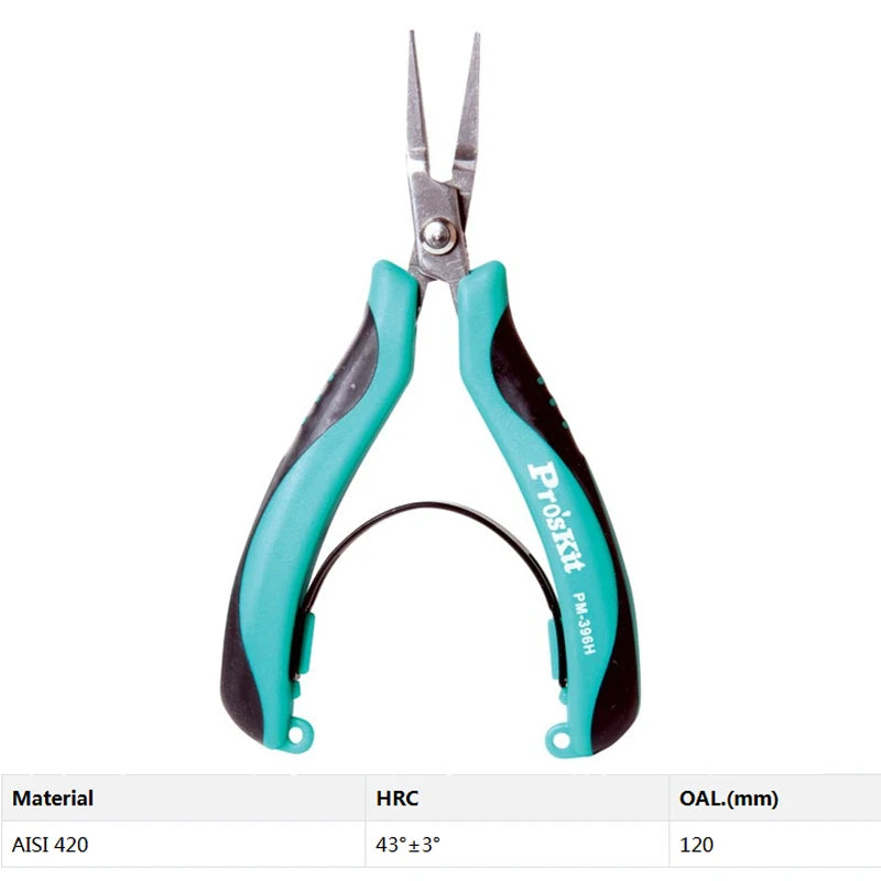 Pro'skit Stainless Steel Precision Cutting Pliers Side Cutter Suitable for Electronics Jewelry Fishing Professional Tools Pliers