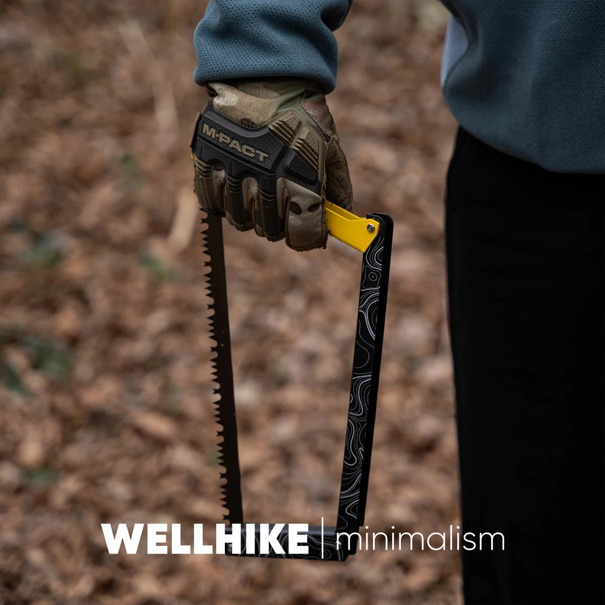 WELLHIKE Outdoor Bushcraft Folding Saw - Multi-Function Hand Saw, Fast-Cutting Steel Blade for Camping & Outdoor Wood Cutting