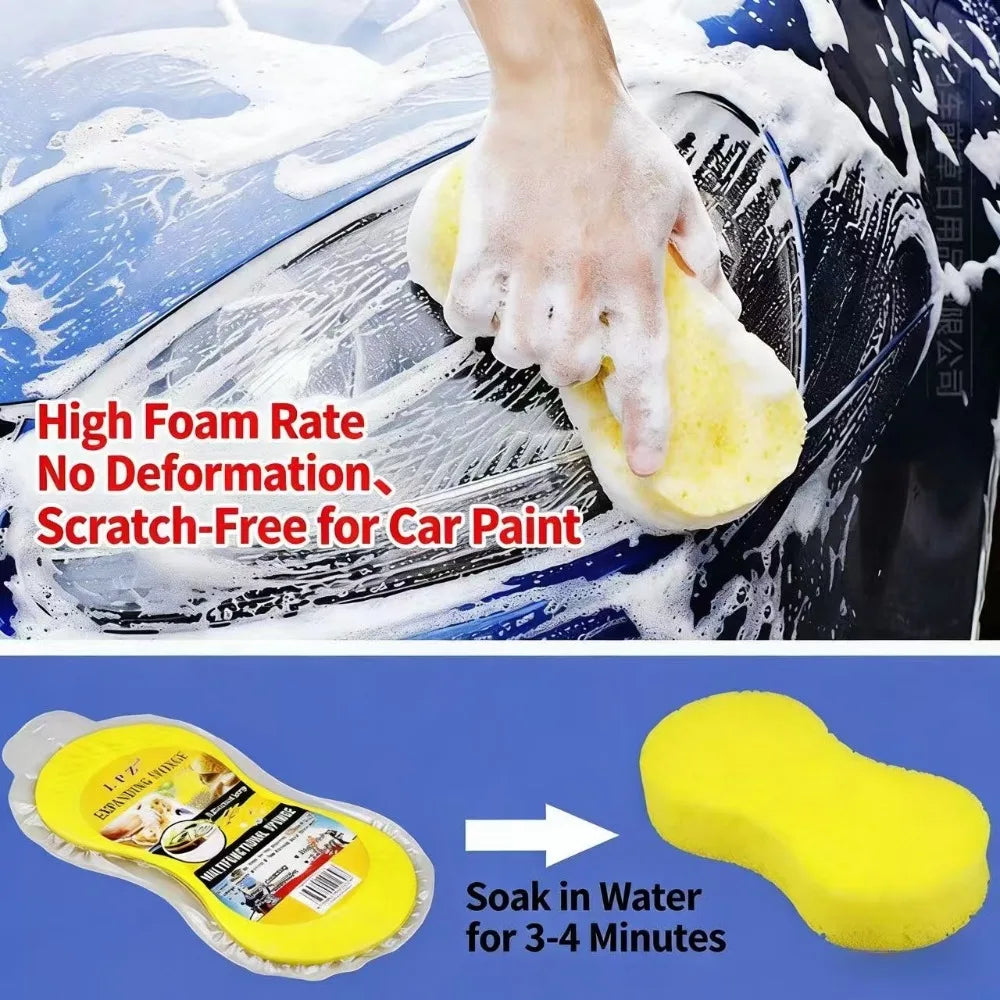 Car Wash Sponge Honeycomb Large Sponges High-density Car Washing Sponge Block Auto Detailing Foam Cleaning Tools Car Accessories