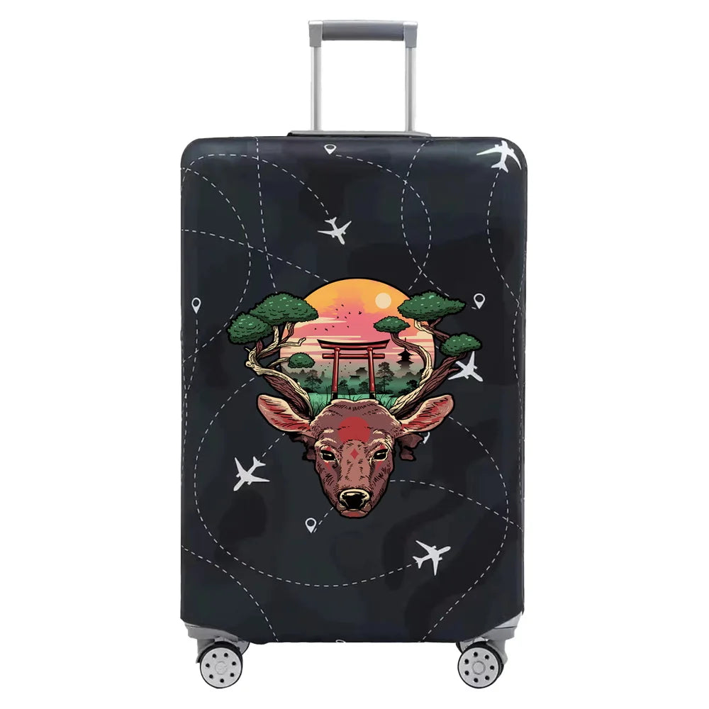 Baggage Covers Travel Luggage Protective Cover Stretch Dust Suitcase Covers Cartoon Print Series for18-32inch Travel Accessories