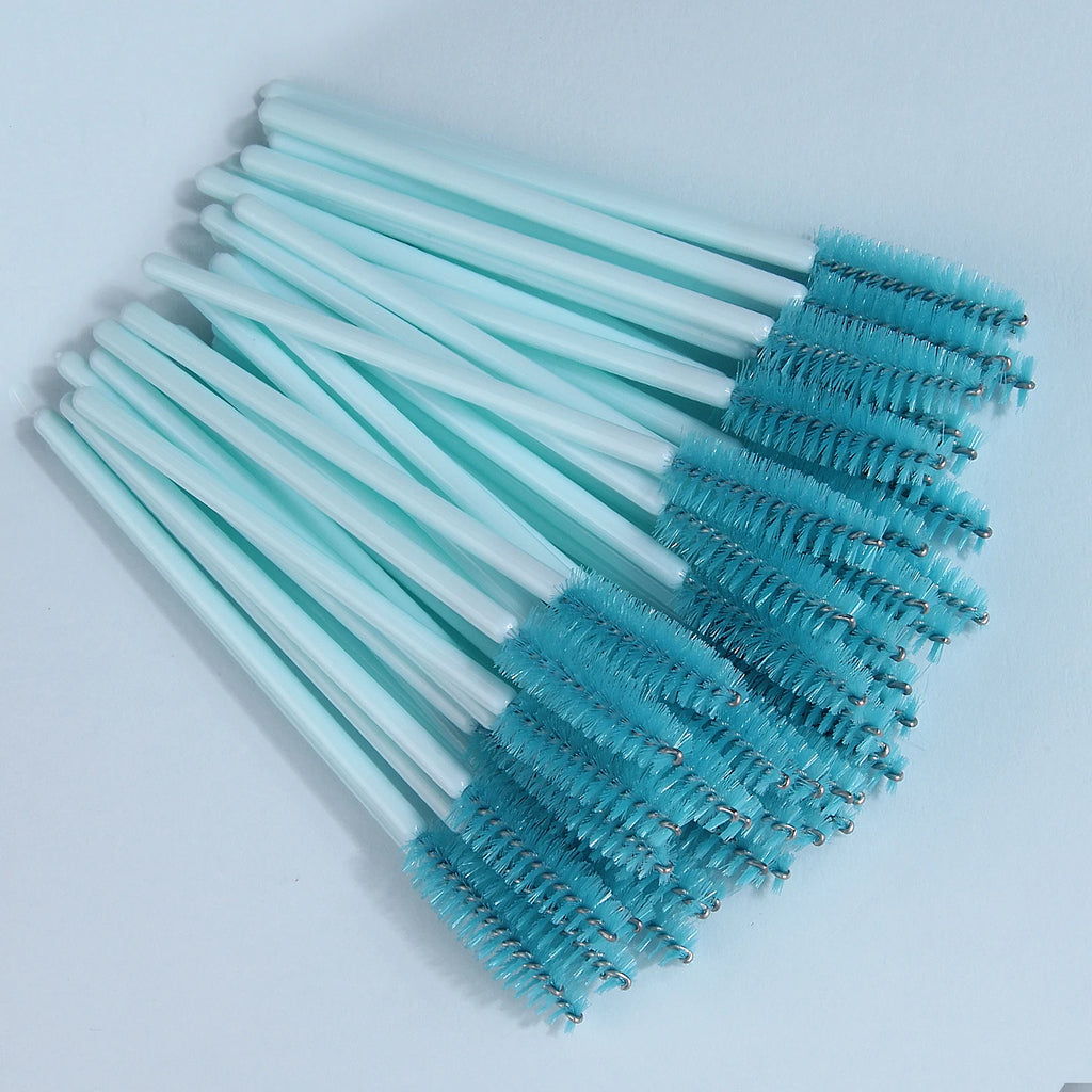 50pcs Reusable Crystal Rod Eyelash Brush Eyelash Comb Eyebrow Comb Eyelash Curl Spiral Multi Purpose Portable Makeup Brush