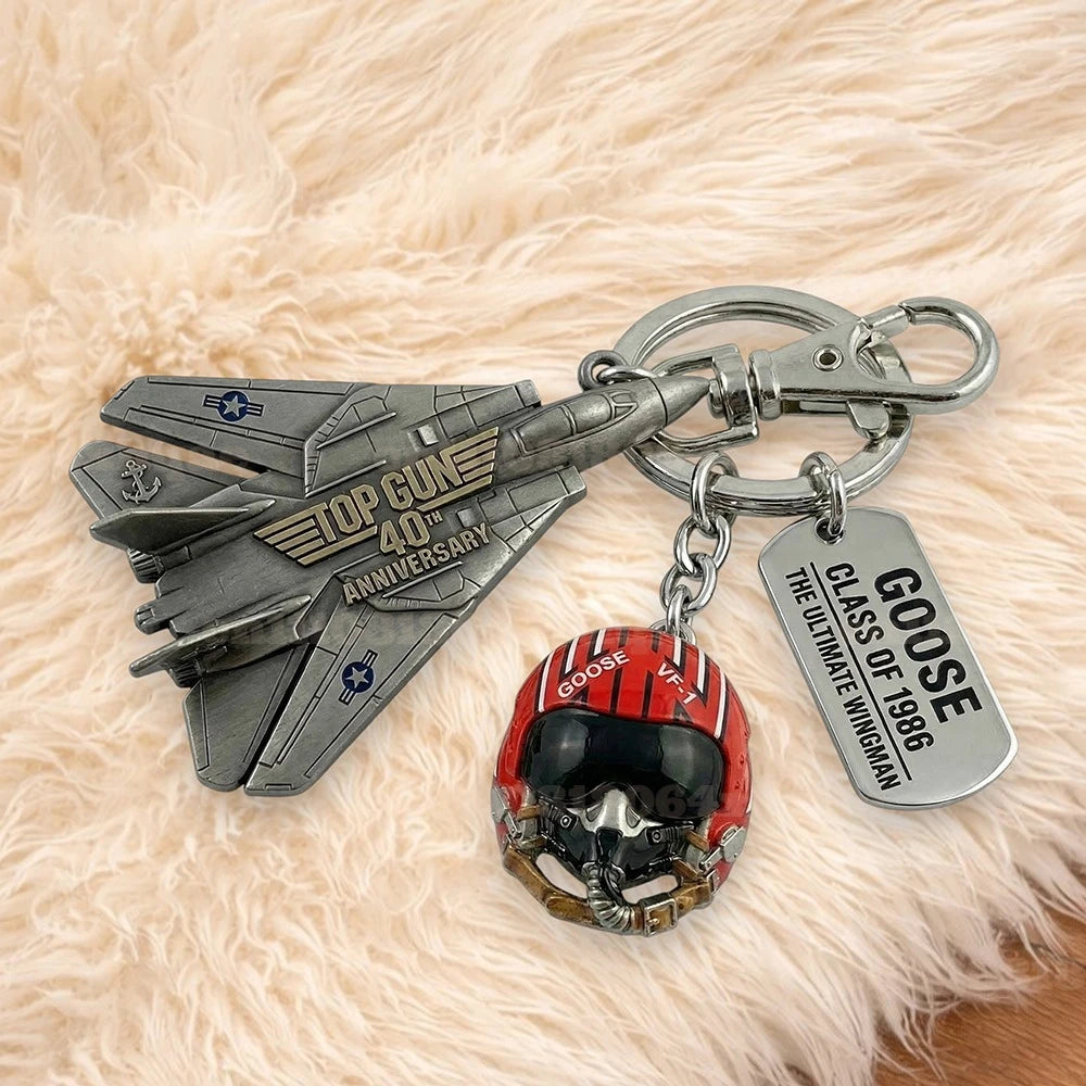 Top Gun 40th Anniversary Keychain & Duck ,Home Desktop Decorations Small Gift 2026 New 40th Anniversary Fan Exclusive Gift