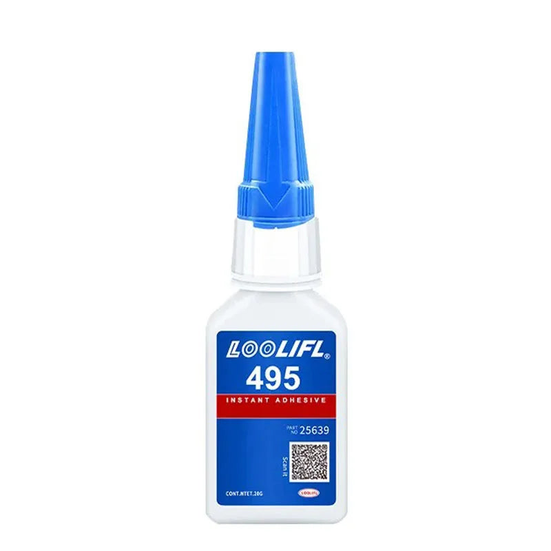 Instant Adhesive 495 Fast-Drying Glue High-Strength Bond for Plastic Metal PVC Rubber Transparent Quick-Set Adhesive