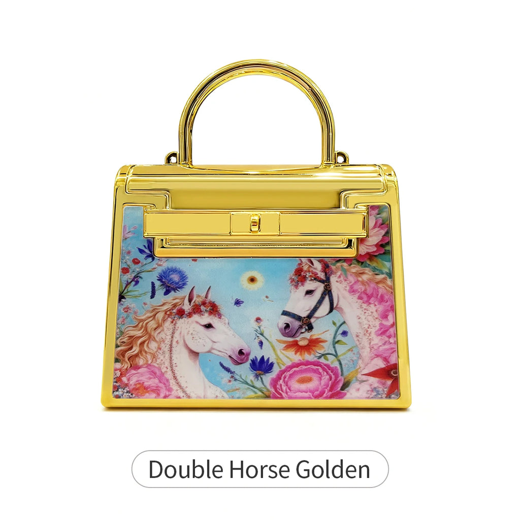 Fashion chain handbag evening bag women's versatile crossbody bag wedding party small gold wallet acrylic small square bag