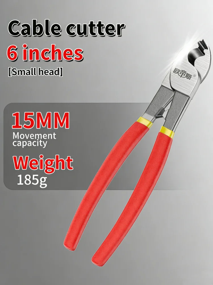 6/8/10 Inch Industrial-grade Dipped Plastic Insulated Cable Cutter Professional-Grade Crimping Pliers Multifunction Hand Tools