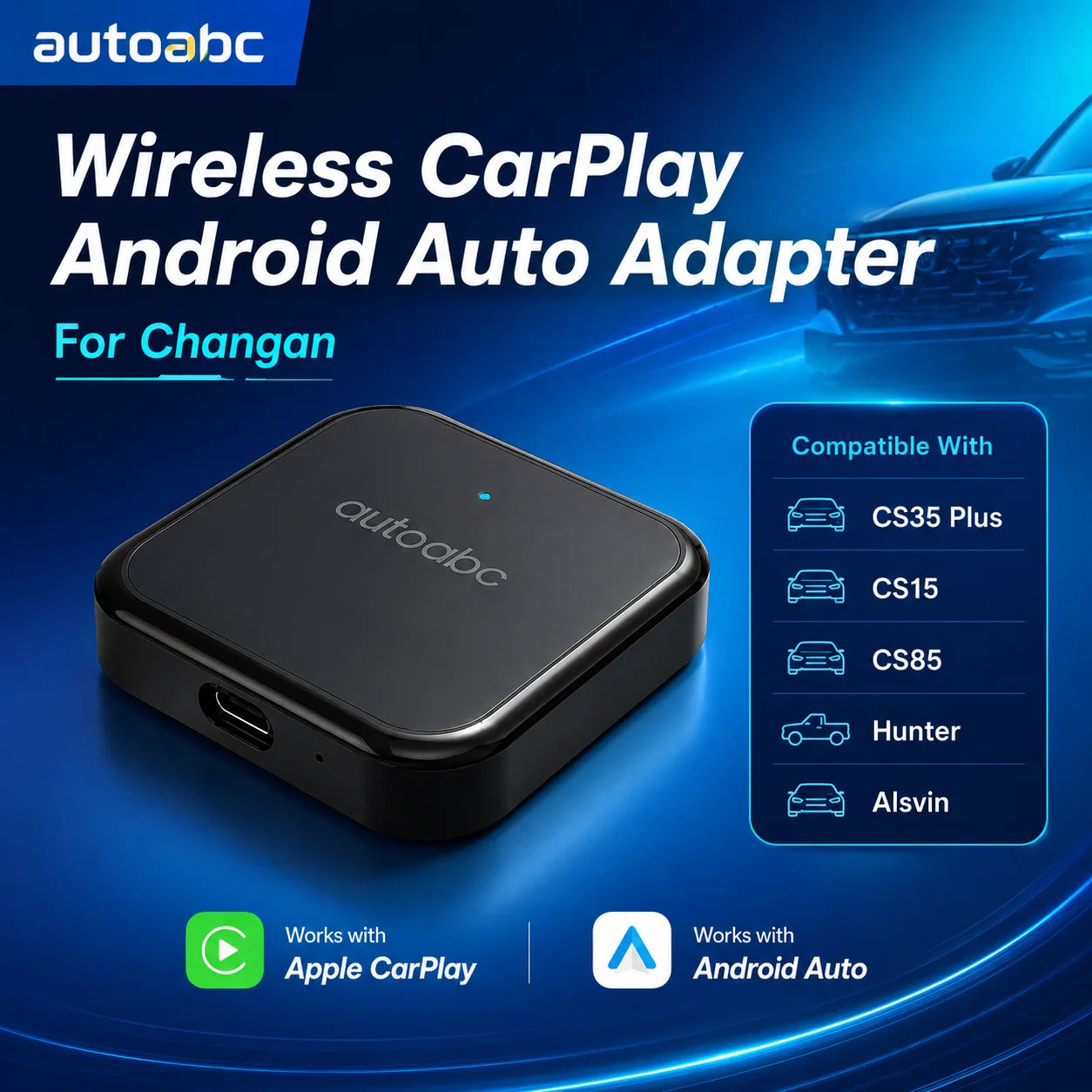 Carbitlink Smartlink Wireless CarPlay Android Auto Smart Box For Changan Hunter ALSVIN CS85 CS95 CS15 CS35 Plus