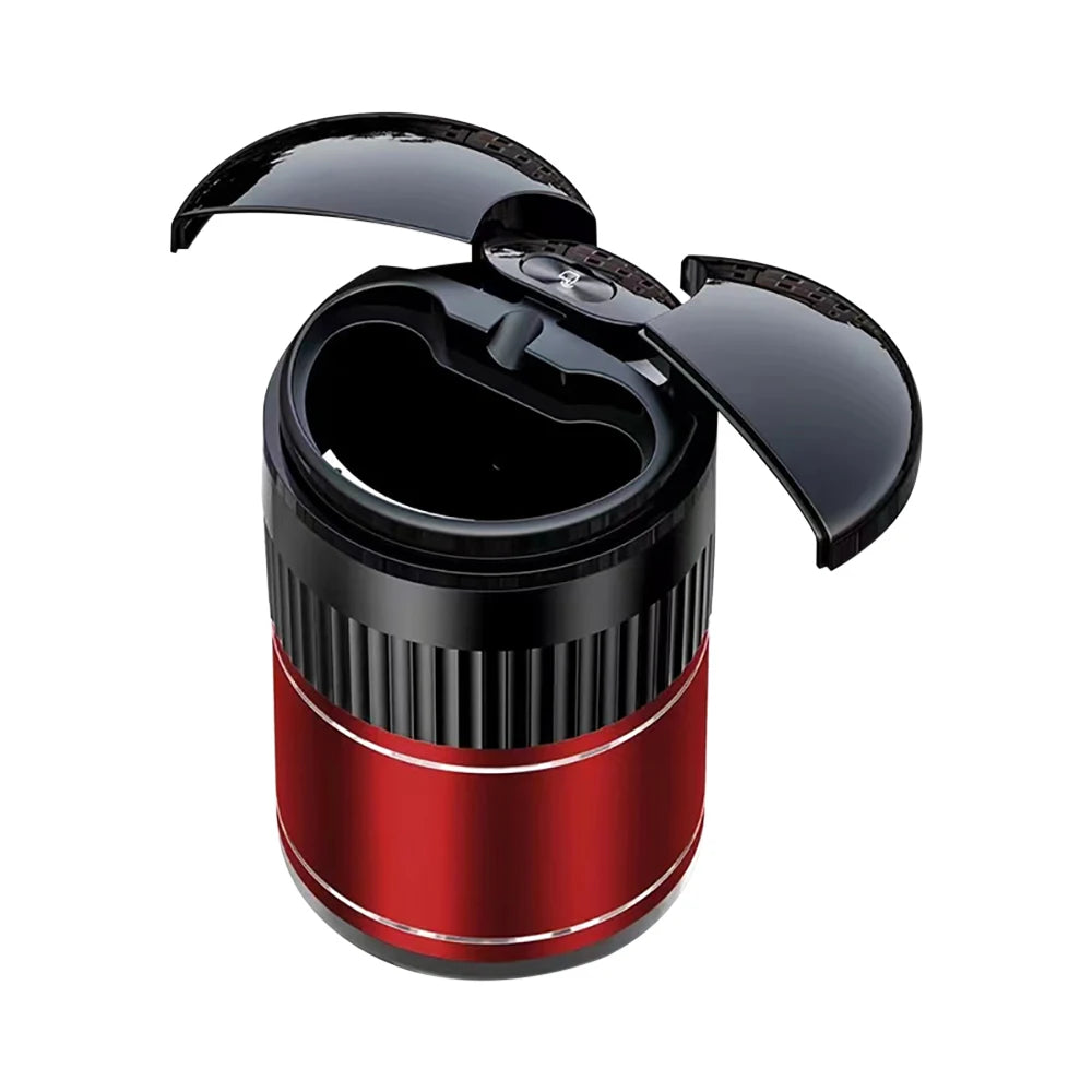 Smart Vehicle-Mounted Ashtray Infrared & Touch Sensing One-Click Open-Close Dual-Use for Car & Home Flame-Retardant Metal Liner