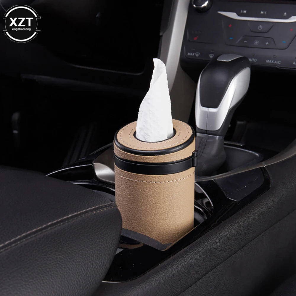 1pc Multifunction Car Tissue Box Cover Holder Auto Round Paper Tube Safety Broken Window Tissue Cup Auto Interior Accessories