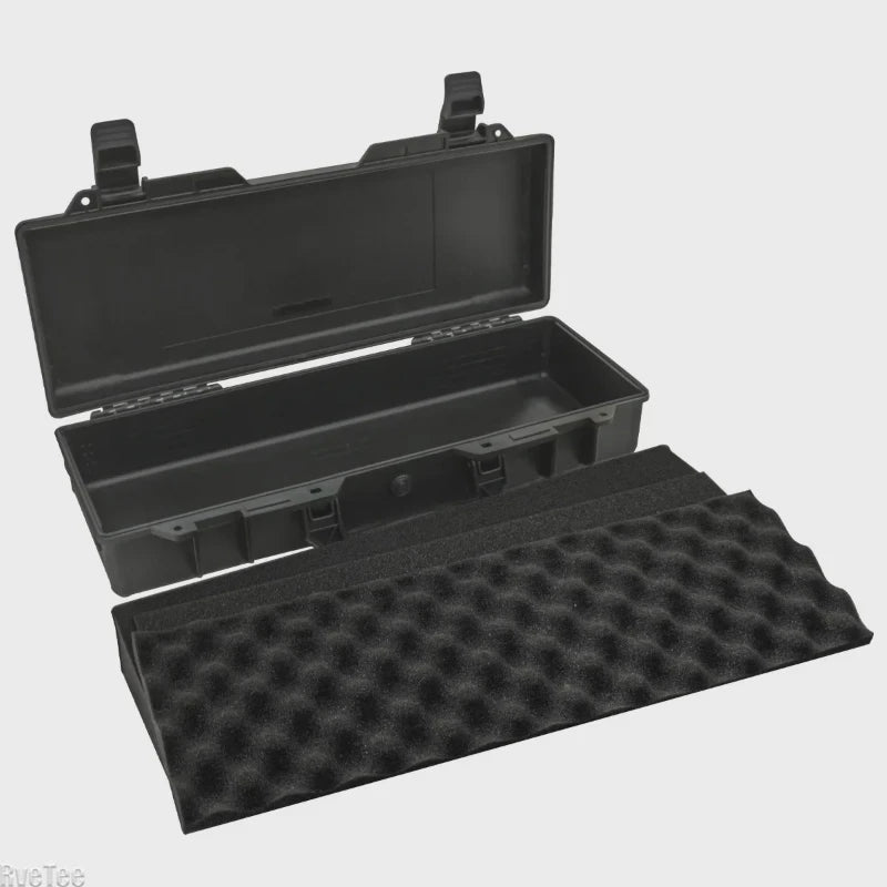Hard Shell Portable Storage Box with Foam Insert Shockproof Tool Organizer for Outdoor and Workshop Use