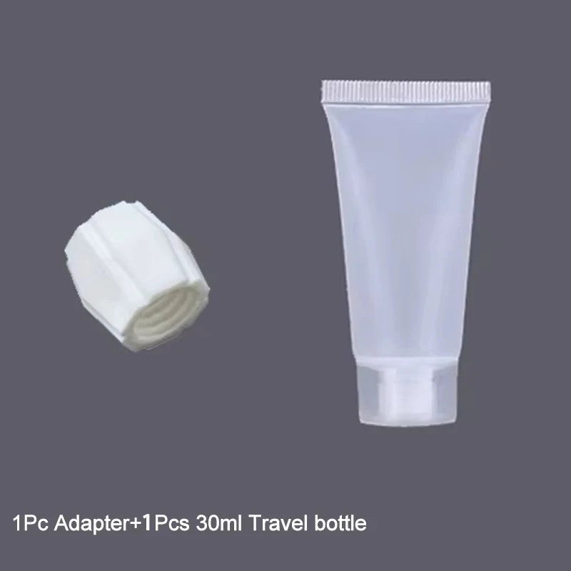 Travel Adapter 30ml Refillable Bottles Leak-Proof Travel Toiletry Set