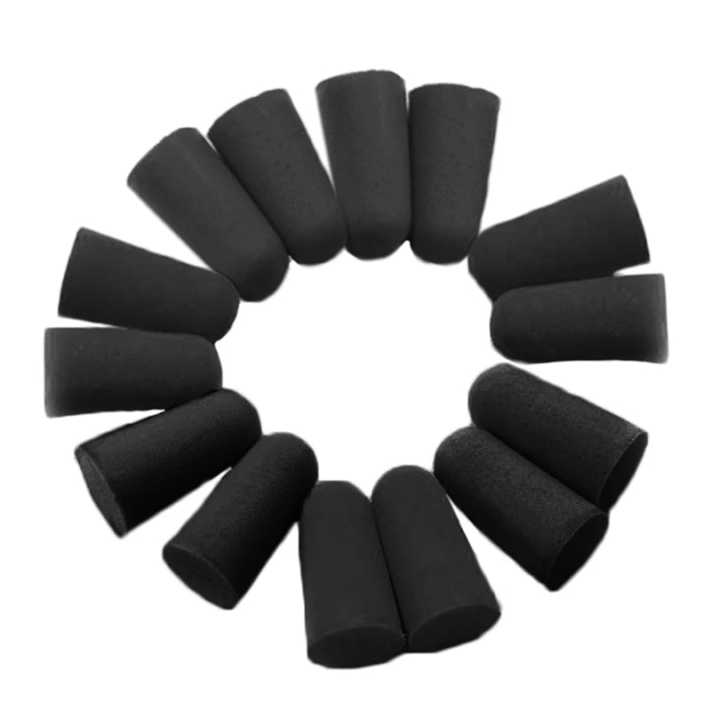 10Pairs=20Pcs Soft Orange Foam Ear Plugs Tapered Travel Sleep Noise Prevention Earplugs Noise Reduction For Travel Sleeping
