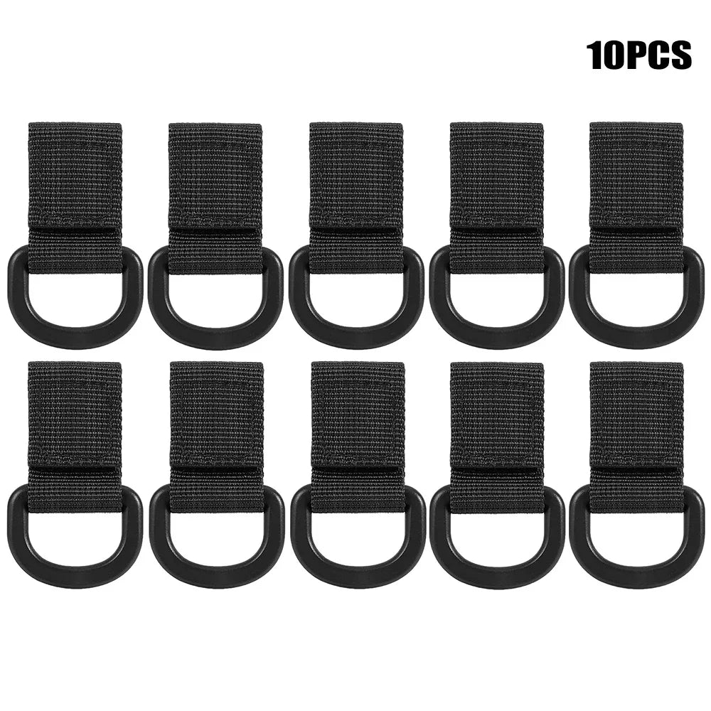 OPHIDIAN  D-Ring Clip Strap Hook and Loop Backpack Accessory Water Bottle Keychain Adapter Molle Webbing Attachment Strap
