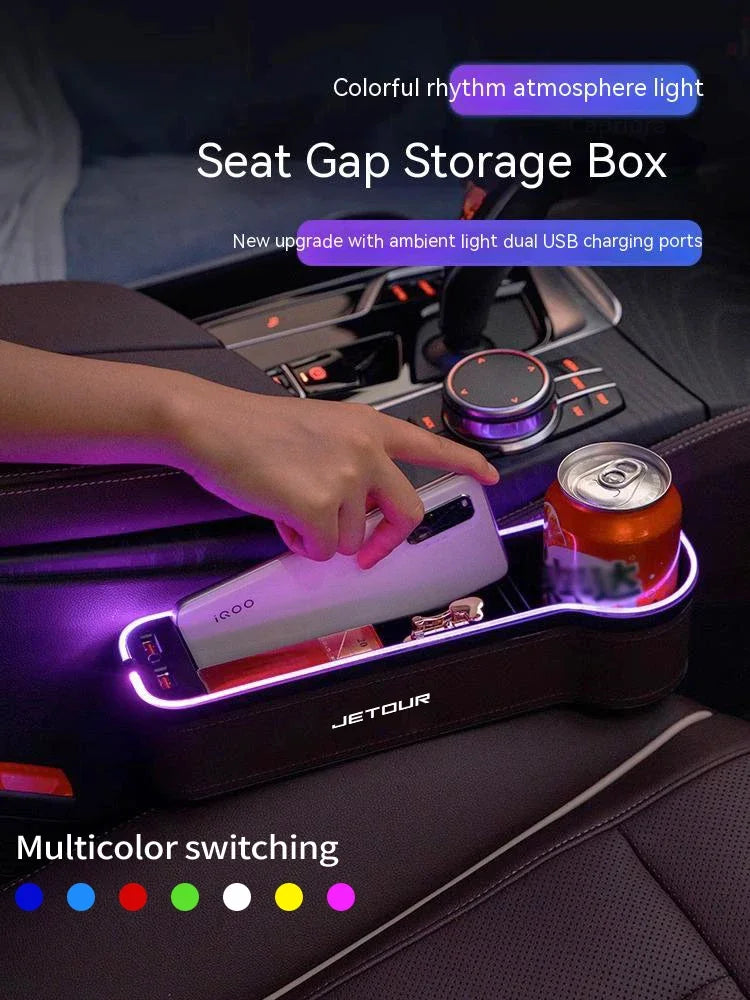 For Chery Jetour X70 X70SM X90 X95 DASHING i-DM T2 T3 Car 7 Colors Seat Gap Crevice Slot Storage Box Auto Interior Accessories