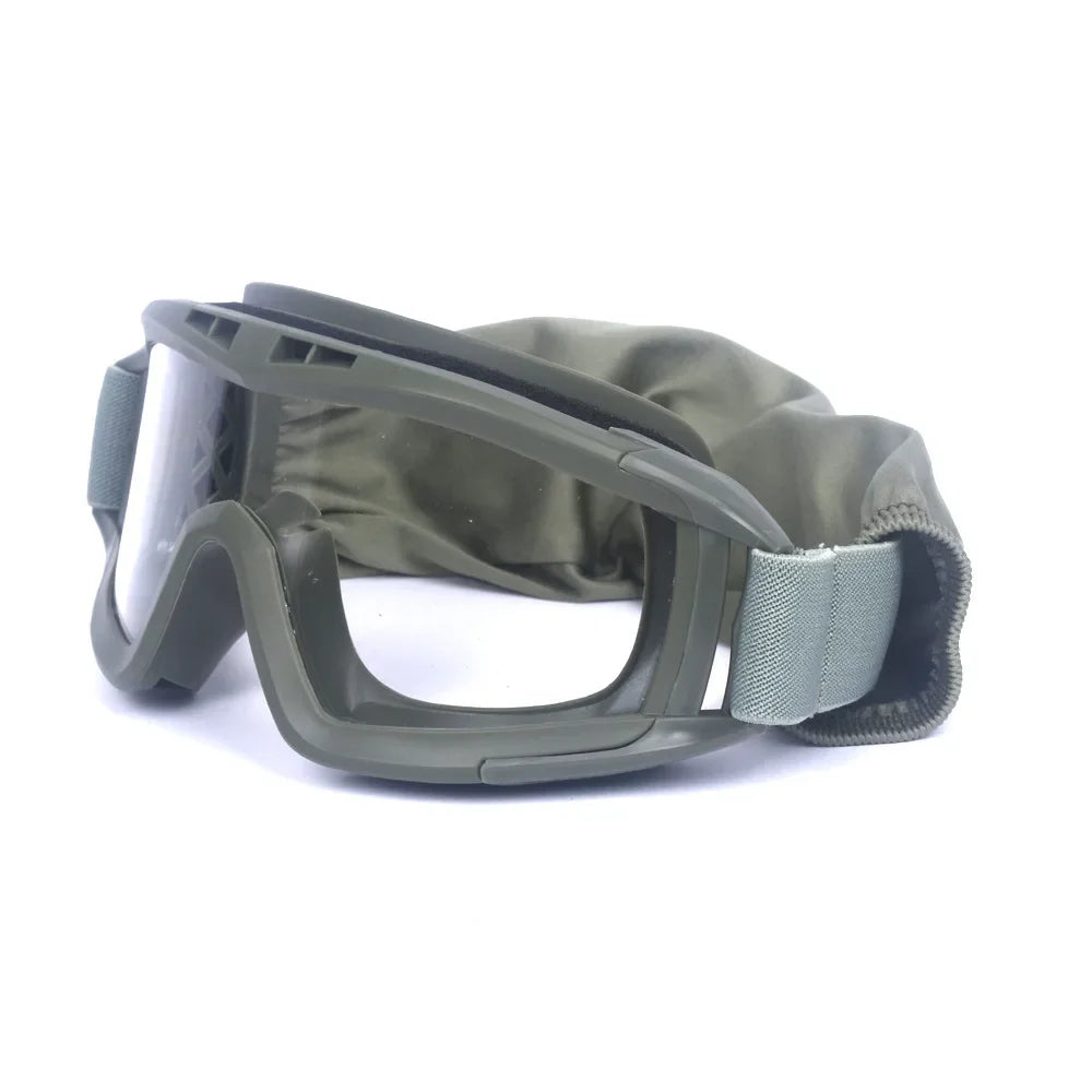 Tactical Goggles Mountaineering Shooting Sunglasses Windproof Sand Control Motocross CS Glasses 3 Lenses Replaceable Motorcycle