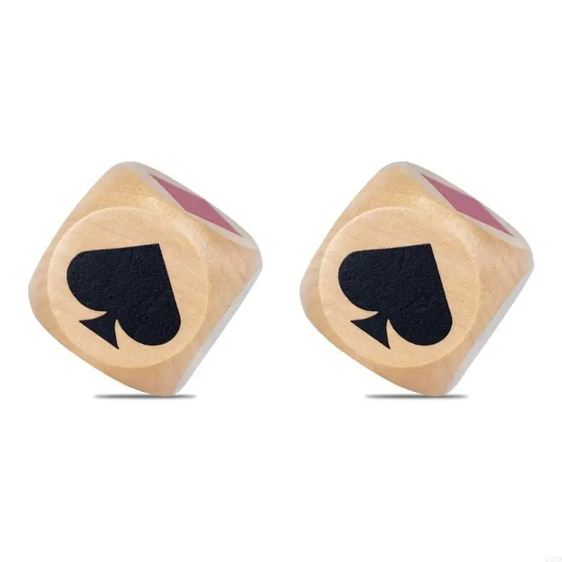 2Pcs Double trumps Marker Dices Replacement trumps Dices Suit Marker Great Gift for Card Game Enthusiasts 24BD