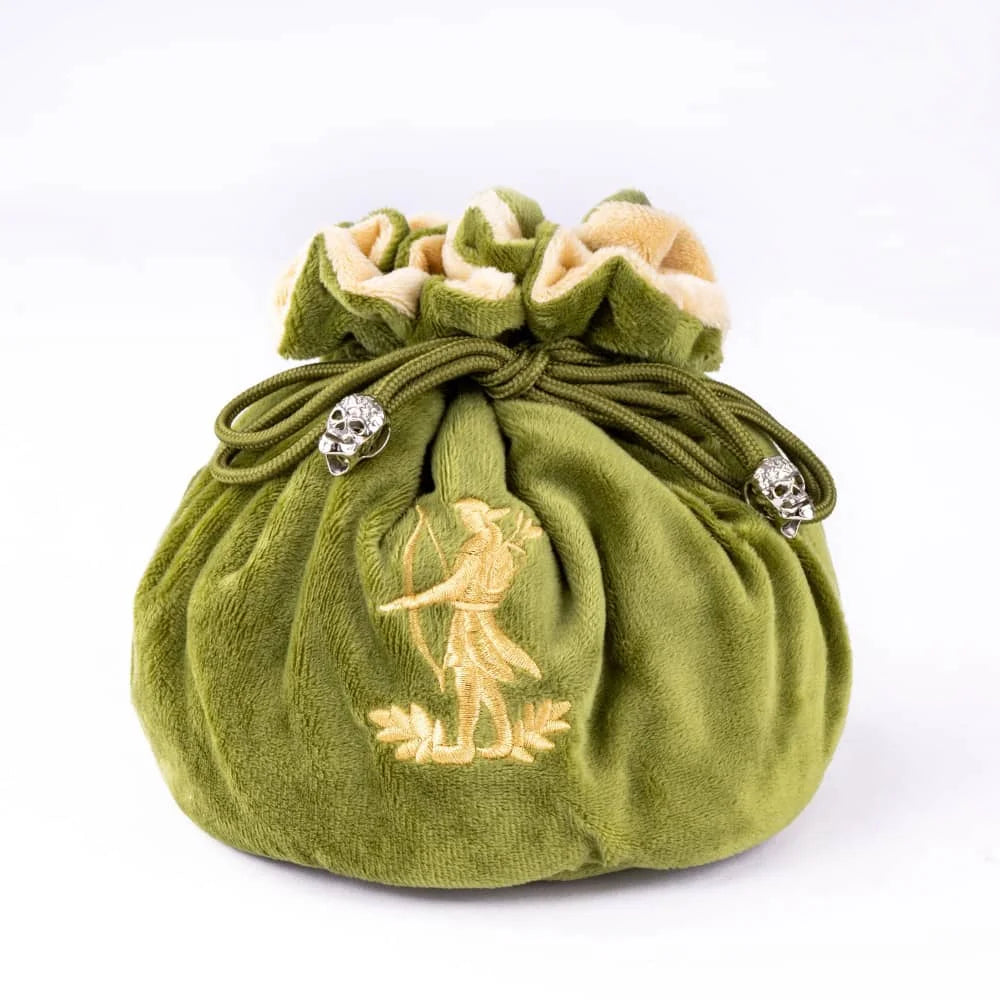 New Drawstring Dice Bag Flannelette Double-Layer Storage Bag Round Bottom Big Pouch for Packing Gift RPG Dice Board Game