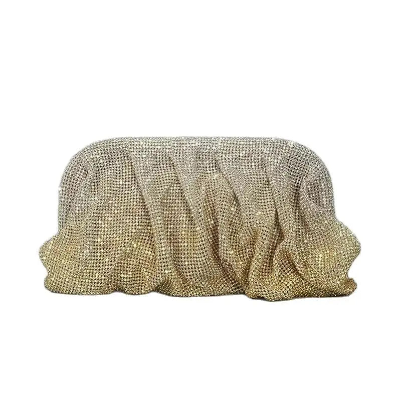 Wedding Party Clutch Purse Glitter Shiny Rhinestone Diamond Evening Bag Luxury Designer Women's Handbag Shoulder Crossbody Bag