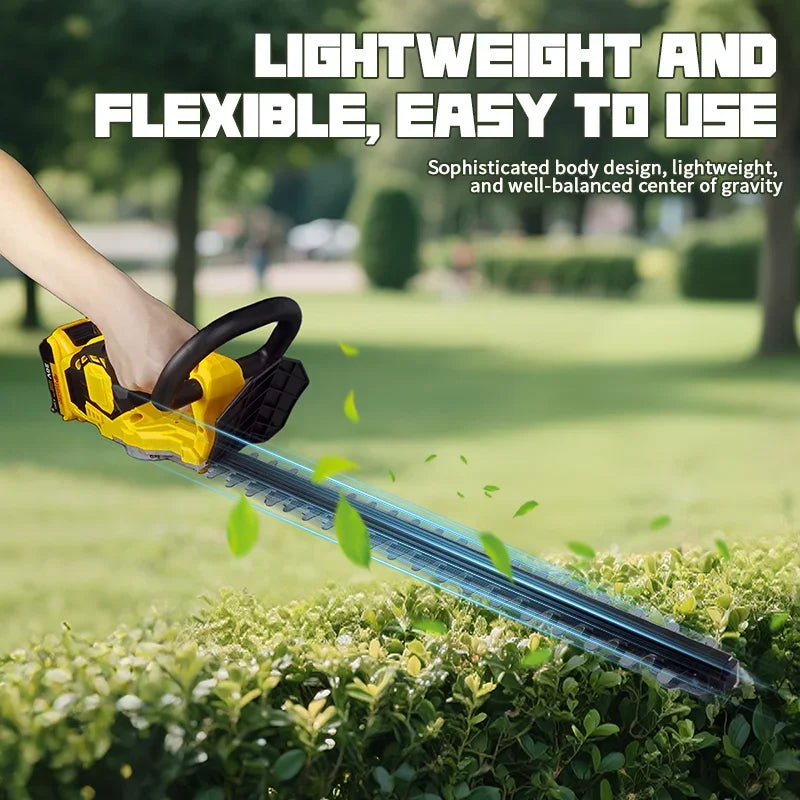 VIVSSO Cordless Electric Hedge Trimmer Lawn Mower Household Shrub Weeding Pruning Mower Garden Tools For Dewalt 20v Battery Pins