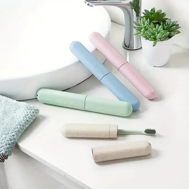1/4 Pack Toothbrush Case Portable Travel Toothbrush Case Dust-Prof and Sanitary for Home, Business, Camping, School Toothbrush