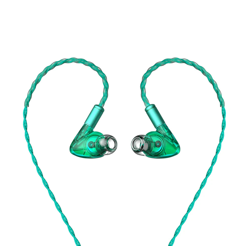 HiBy YULA 10mm Dynamic HiFi Earphones PEEK Diaphragm Dual Magnetic Core Dual Acoustic Chamber Aluminum Alloy CNC 224 OFC Wires
