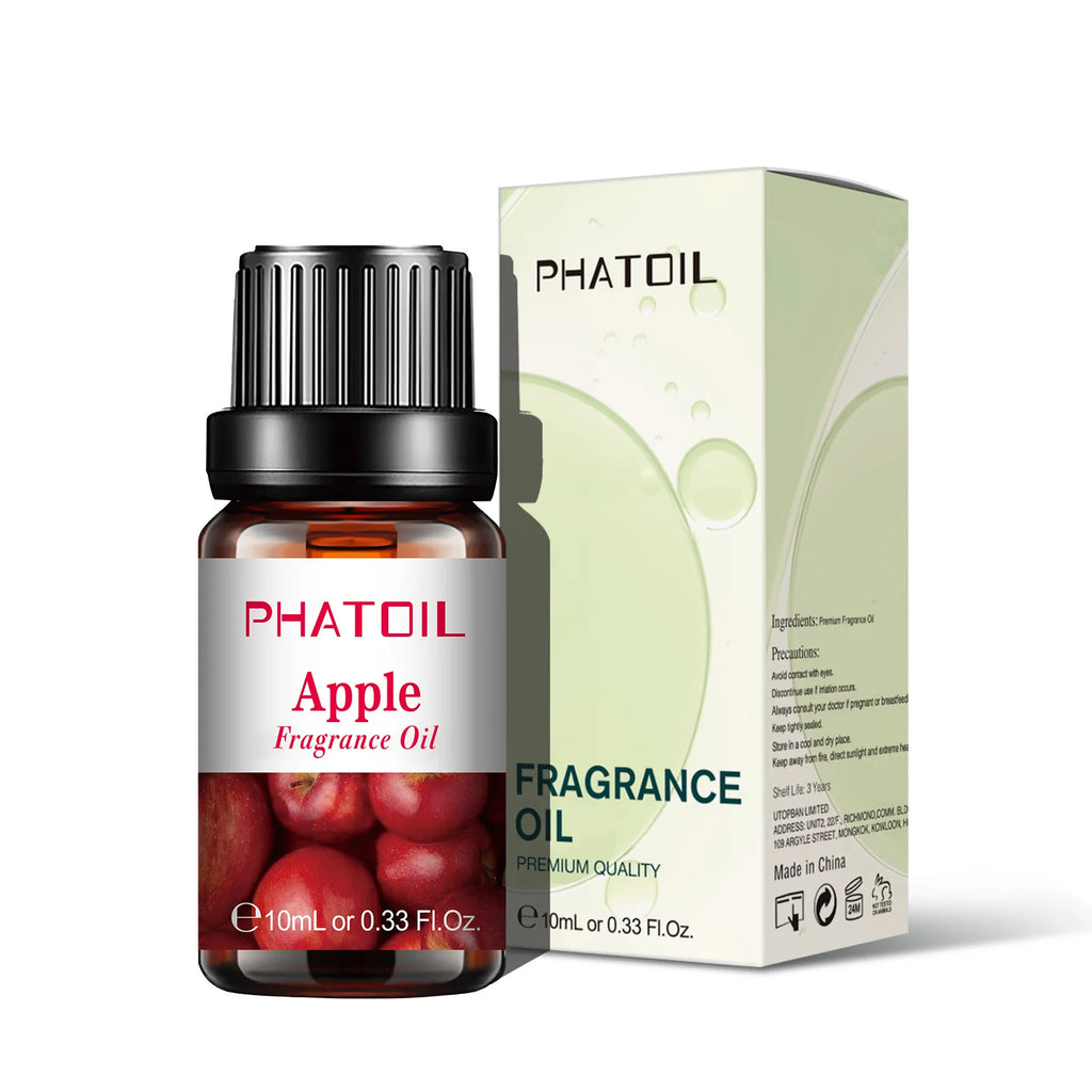 PHATOIL 1/2/6/10pcs 10ml Fruity Fragrance Oil For Aromatherapy Cherry Apple Strawberry Mango Coconut Lemon Fragrance Aroma Oils