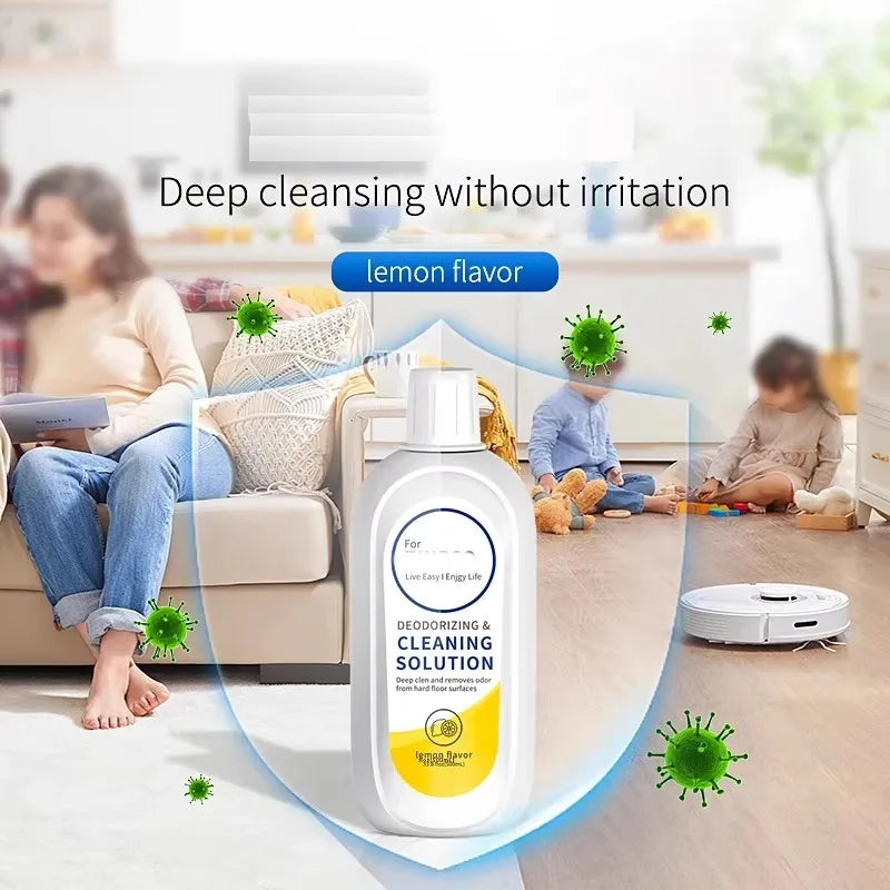 For Tineco FLOOR ONE S3/ S5/Pro2/Combo/S7Pro All Series Cleaning Solution Robot Vacuum Floor Cleaner Liquid Lemon Scent 500m