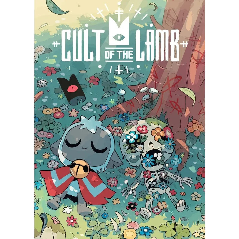 Classic Video Game Cult of The Lamb Anime Adventure Posters Print Canvas Painting Modern Wall Art Kids Bedroom Home Decor Gift
