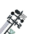 3-in-1 Weather Station Rain Gauge Thermometer Weather Vane for Yard Farm
