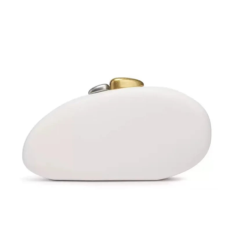 New shoulder oblique span bag, special-shaped shell pu bag, fashionable wedding dinner clutch bag, women's bag