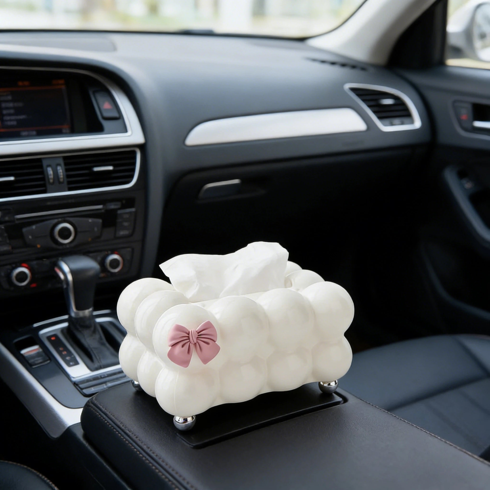1pc Premium Cloud-Shaped Plastic Tissue Holder Solid Color Creative Paper Tissue Boxes  Car Tissue Holder  Acrylic Box