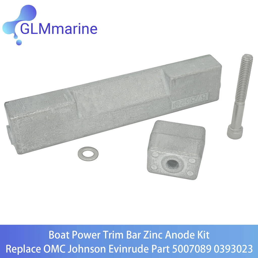 0436745 433580 Boat Engine Parts Zinc Anode Kit for OMC BRP Johnson Evinrude 90-225 Hp 1991 and Later Motors 393023 5007089