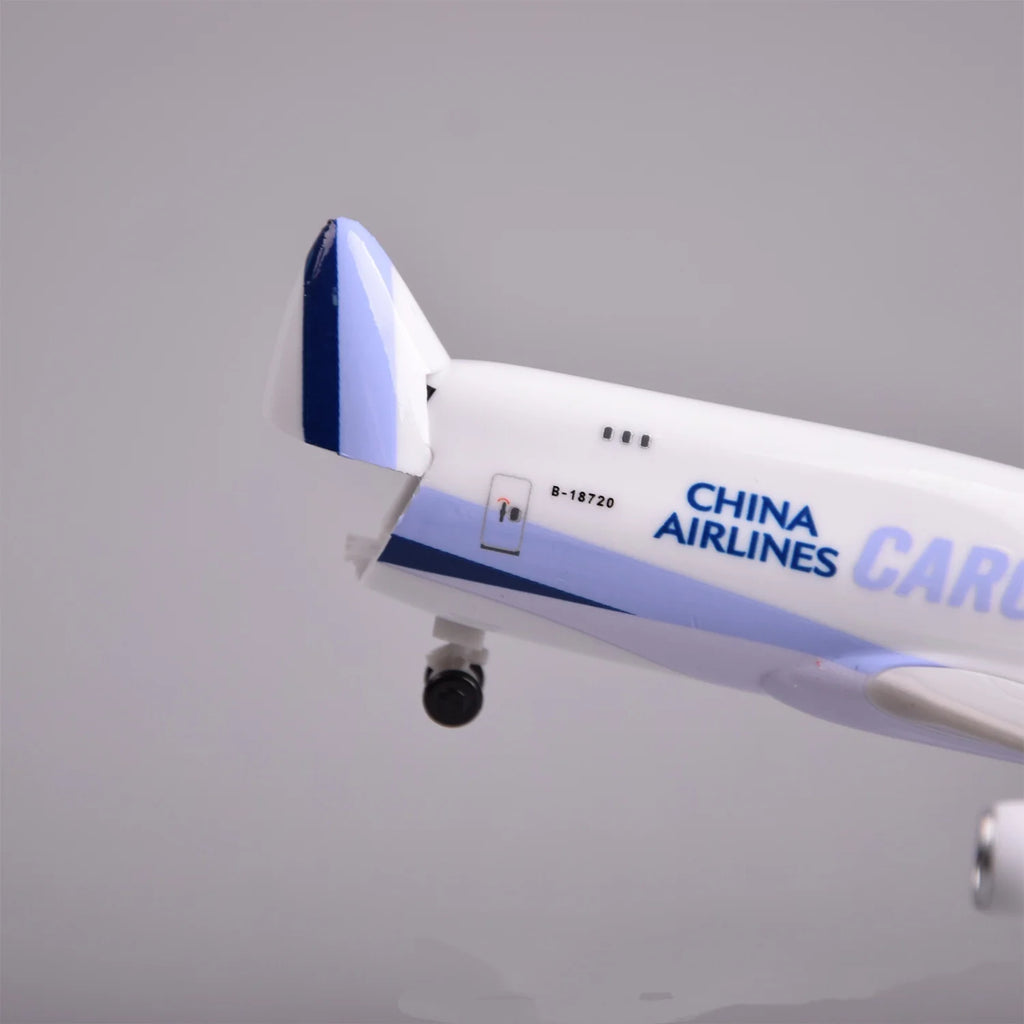 CHINA Cargo B747 Airplane Toy Openable Cargo Door 20CM Scale ABS Model Miniature Airplane Toy Model Souvenir Toy Plane Aviation