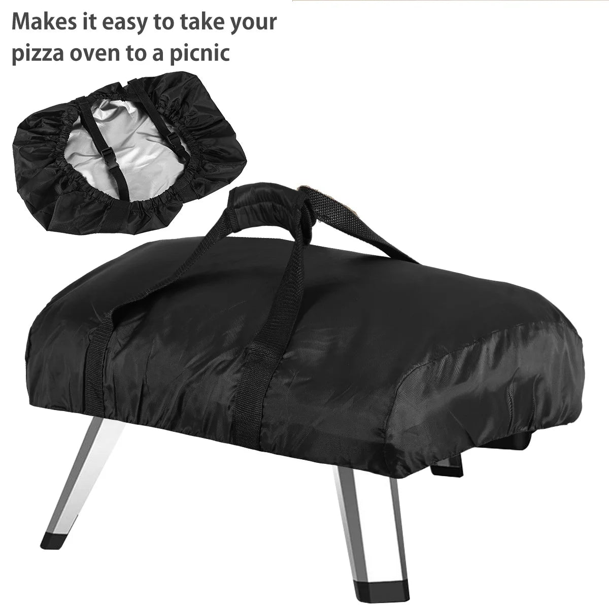 BBQ Grill Dust Bag Pizza Oven Cover Bakingware Storage Bag for Home Kitchen Outdoor Camping Picnic Oxford Fabric Waterproof Case
