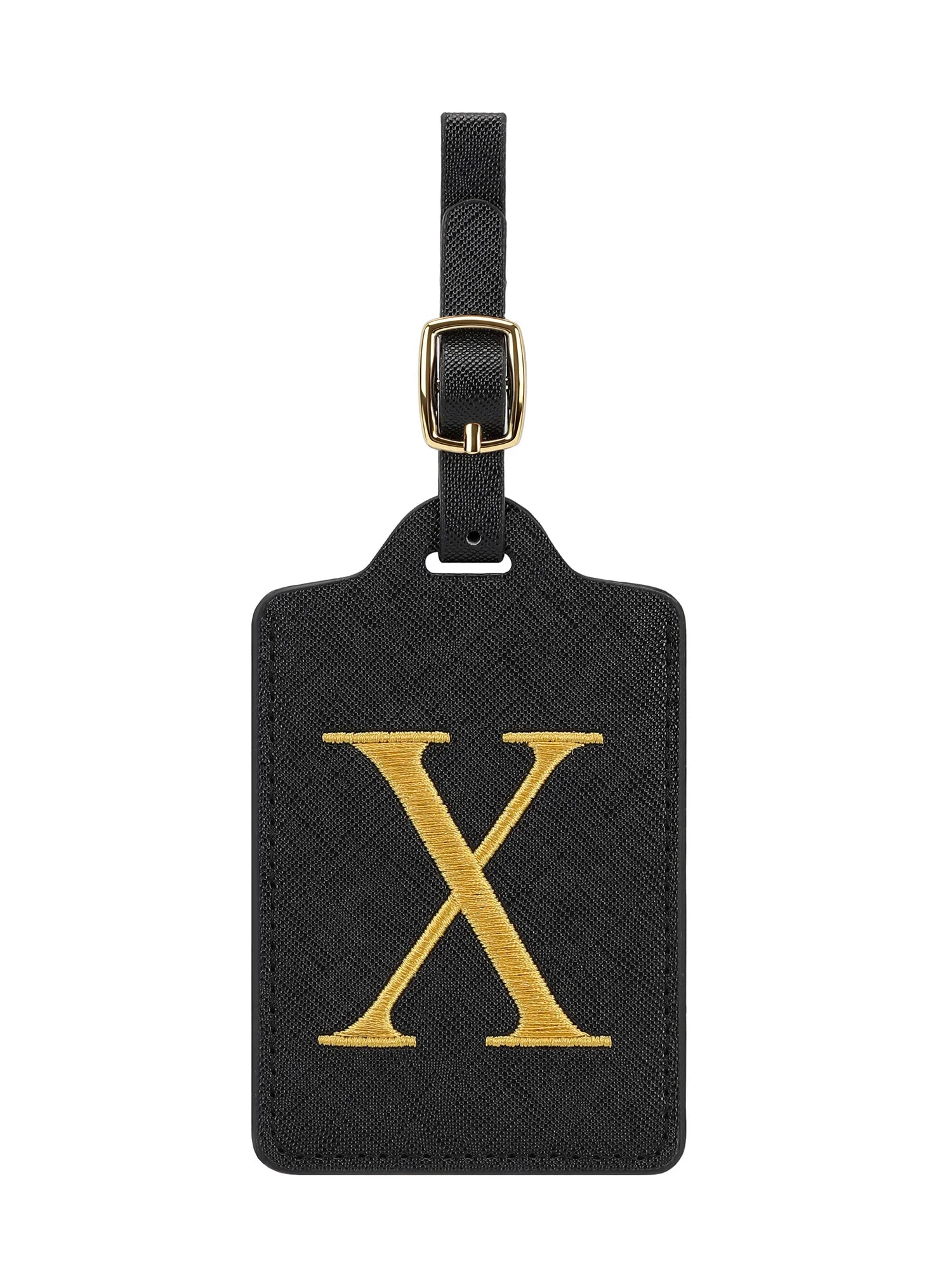 Premium Leather Business Luggage Tag Luggage Address Label Carry-on Luggage Label Name ID and Address Folder Travel Accessories