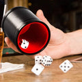 Dices Cup PU Leather Stable Comfortable Hand Feeling Dices Shake Container Cup Professional For Table Board Game