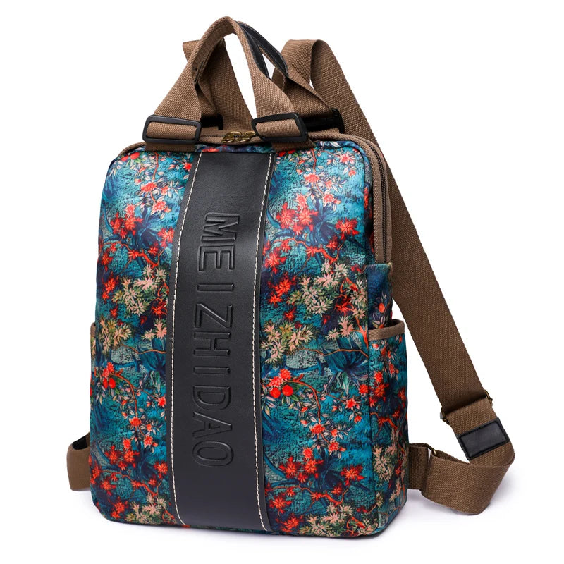 Fashion Designer Backpacks Female Canvas Rucksack Women Large Bagpack Travel Bags Big School Backpack for Students Shoulder Bag