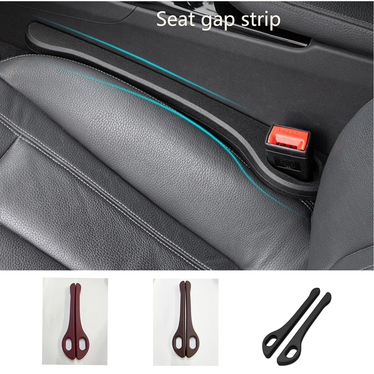 Car Seat Gap Filler Side Seam Plug Strip Universal Auto Seat Leak-proof Filling Strip Car Accessories Interior Car Seat Strip