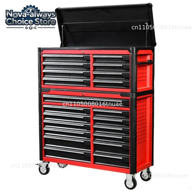 Gold wire high-grade 8-drawer metal steel storage trolley can be customized OEM garage roller tool cabinet workshop