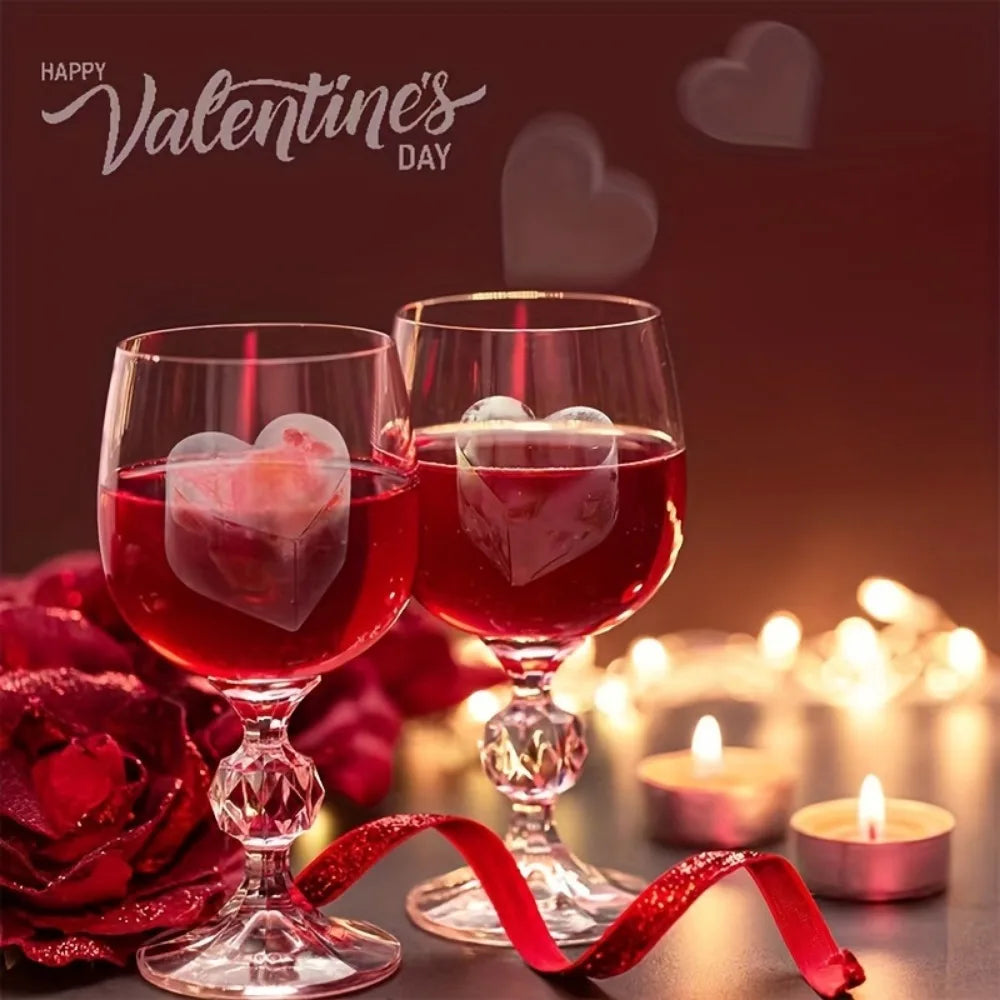1pcs Heart-shaped Ice Cube Mold Multifunctional for Pudding Candy Whiskey Kitchen Accessaries Party Supplies Valentine's Day