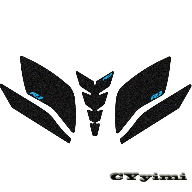 For YZF R1 R1M YZFR1 2015 - 2021 Motorcycle Accessories Side Fuel Tank Pads Protective Stickers Knee Grip Traction Pad