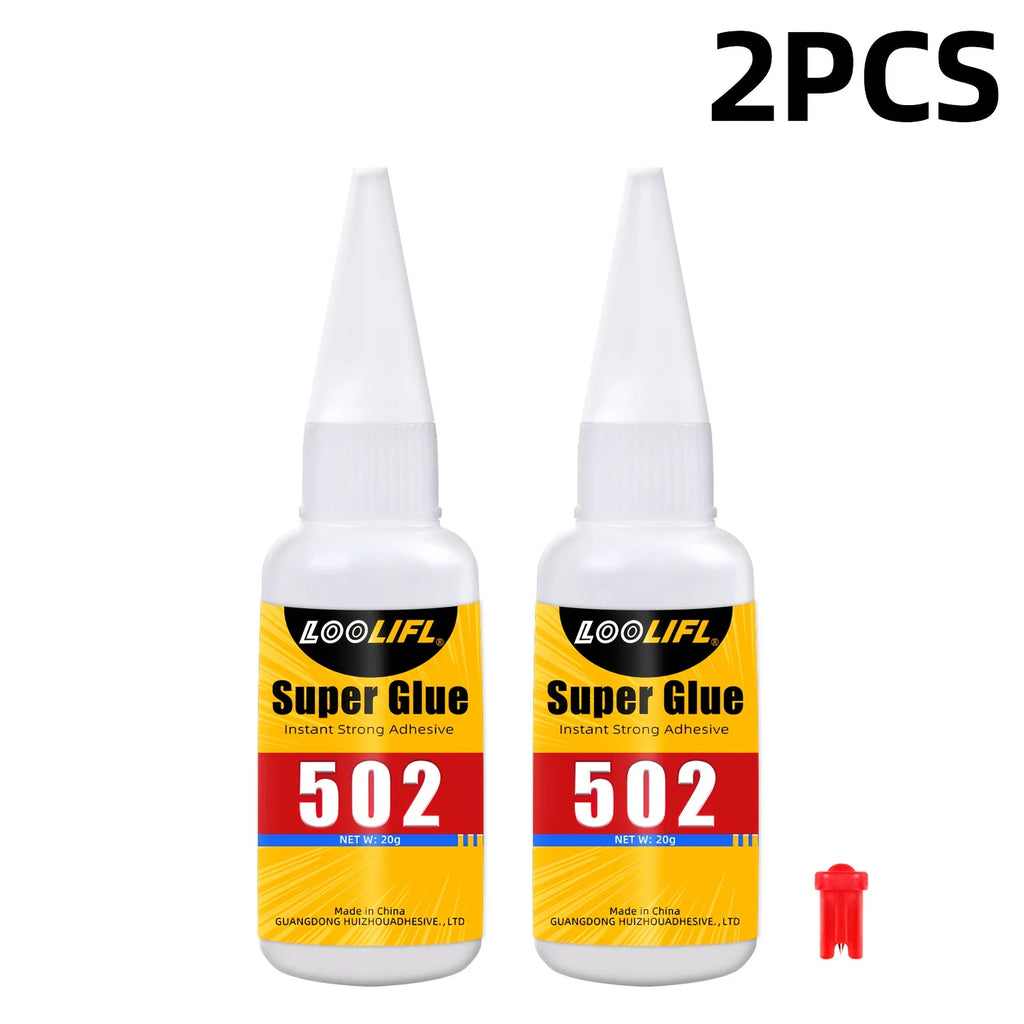 502 Super Glue Strong Instant Adhesive for Leather Shoes Bags Sofa Clothing DIY Repair Quick Dry Cyanoacrylate Glue