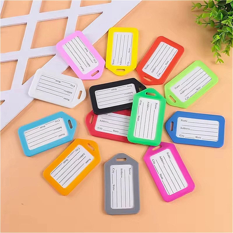 5/15/25PCS Luggage Tag Travel Tour Group Bag Luggage Tag  Airplane Boarding Labels Travel Accessories