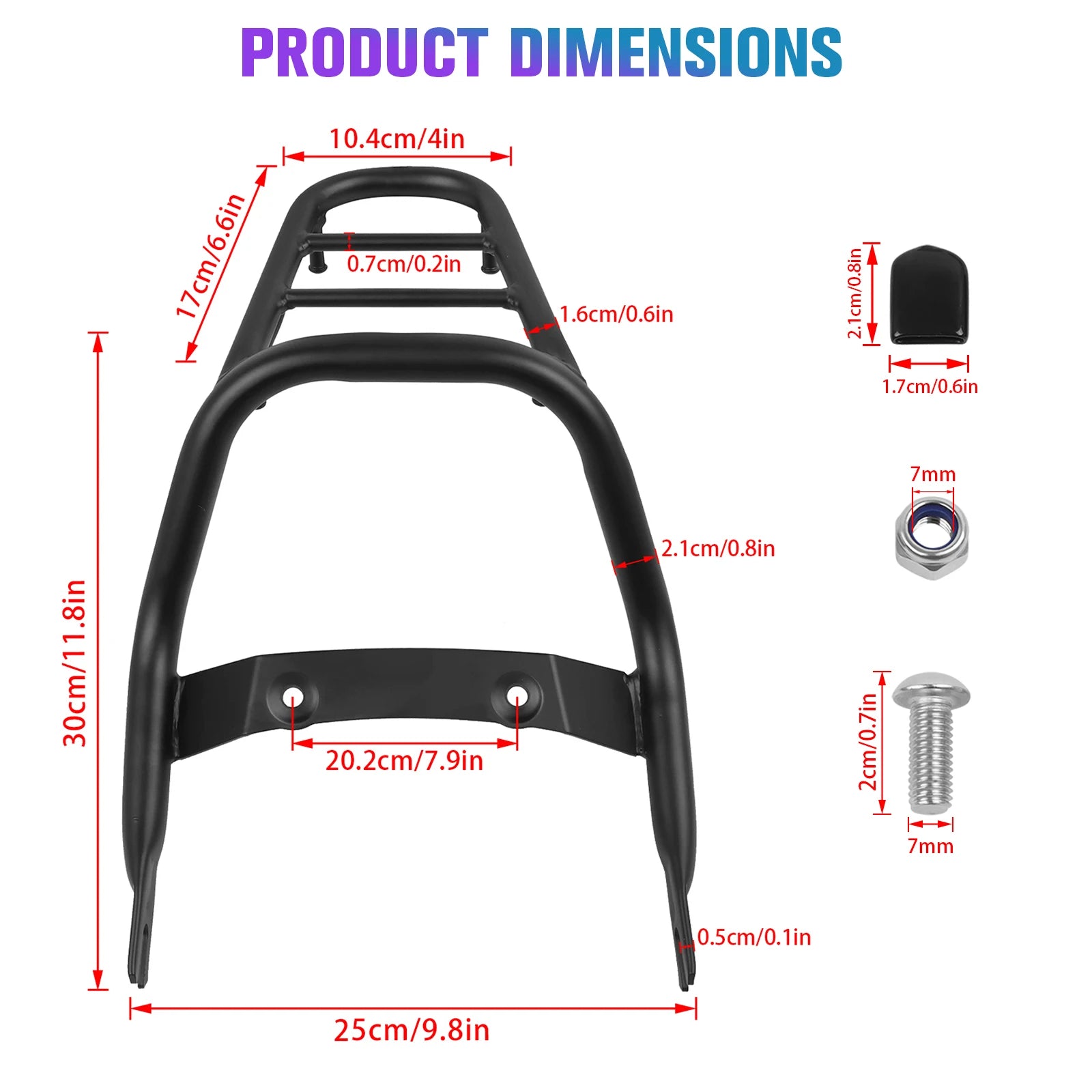 Motorcycle Monkey125 Rear Luggage Rack For Honda Monkey 125 2018-2024 2023 Rear Cargo Support Holder Bracket Cargo Tail Rack