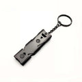 Double Pipe Whistle Pendant Keychain High Decibel Portable Outdoor Survival Emergency Camping Tool Multifunction Whistle 1PC