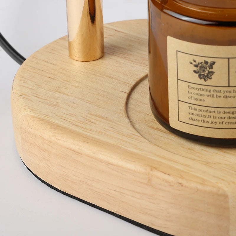 50WCandle Warmer Lamp with Timer Dimmable Candle Lamp Warmer Glass Candle Warmer Adjustable Candle Light Cozy Bedroom Home Decor