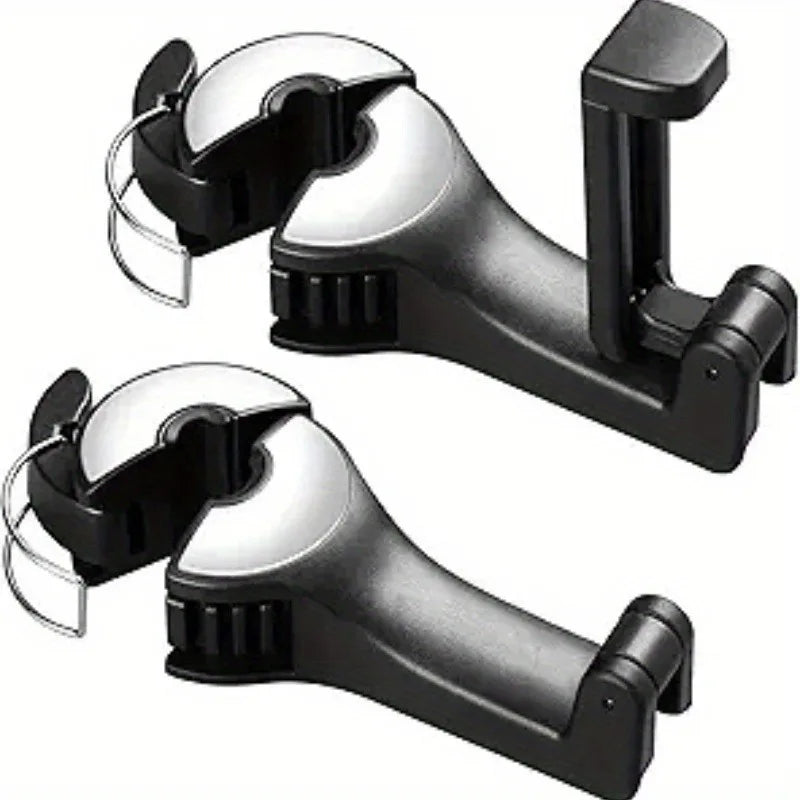 2 in 1 car headrest hook for car multi-function rear car mobile phone bracket hook, for bag