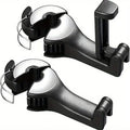 2 in 1 car headrest hook for car multi-function rear car mobile phone bracket hook, for bag